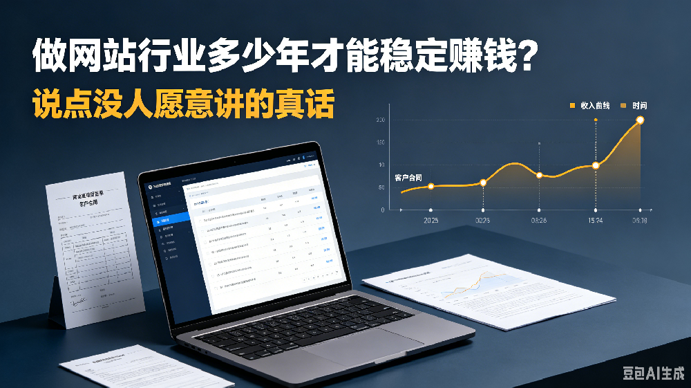 做网站行业多少年才能稳定赚钱？