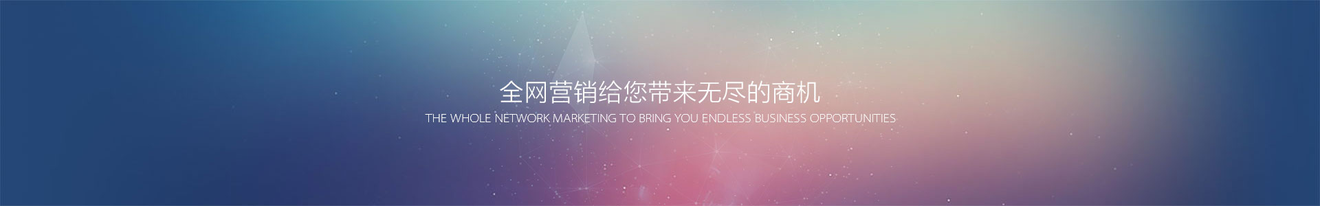 全网营销给您带来无尽的商机